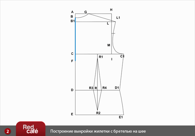 Построение выкройки женской жилетки | RedCafe.ru